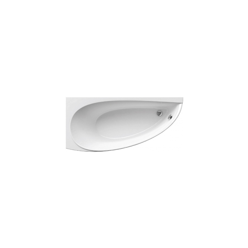 Akrilinė asimetriška vonia Ravak Avocado, 150x75 cm, kairinė