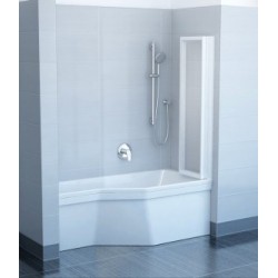 Vonios sienelė RAVAK VS3 130 balta + plastikas Rain